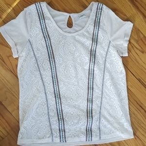 Daytrip size large women's cuffed short sleeve